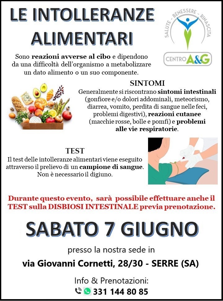 INTOLLERANZE ALIMENTARI - DISBIOSI