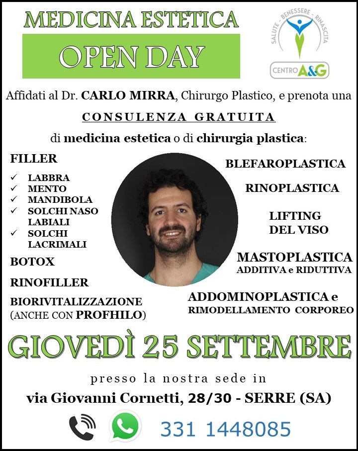 OPEN DAY - MEDICINA ESTETICA & CHIRURGIA PLASTICA